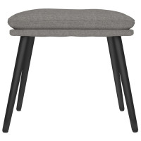 Produktbild för Fotpall ljusgrå 45x29,5x35 cm tyg