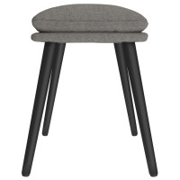 Produktbild för Fotpall ljusgrå 45x29,5x35 cm tyg