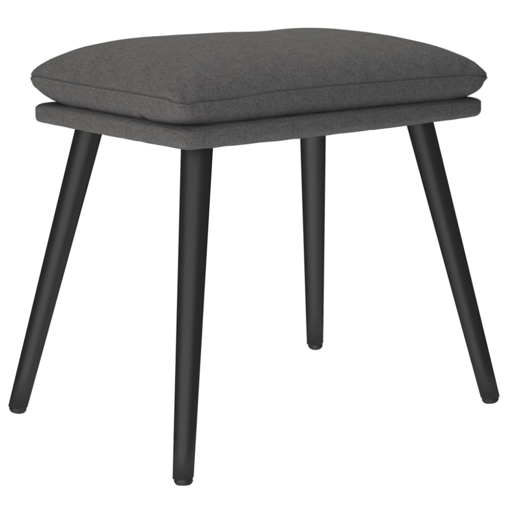 Produktbild för Fotpall mörkgrå 45x29,5x35 cm tyg