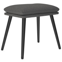 Produktbild för Fotpall mörkgrå 45x29,5x35 cm tyg