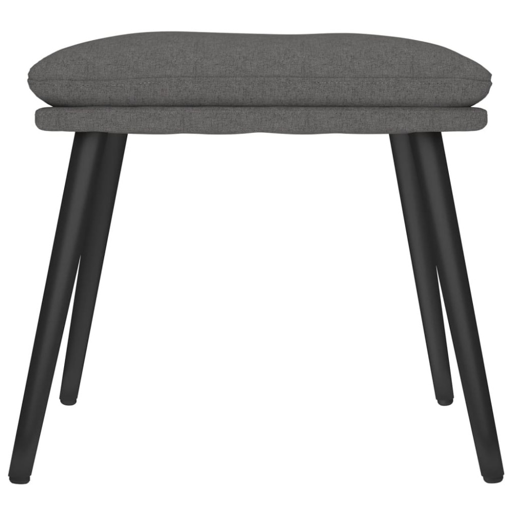Produktbild för Fotpall mörkgrå 45x29,5x35 cm tyg