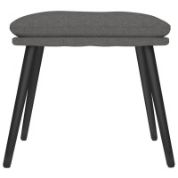 Produktbild för Fotpall mörkgrå 45x29,5x35 cm tyg