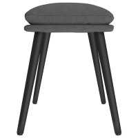 Produktbild för Fotpall mörkgrå 45x29,5x35 cm tyg
