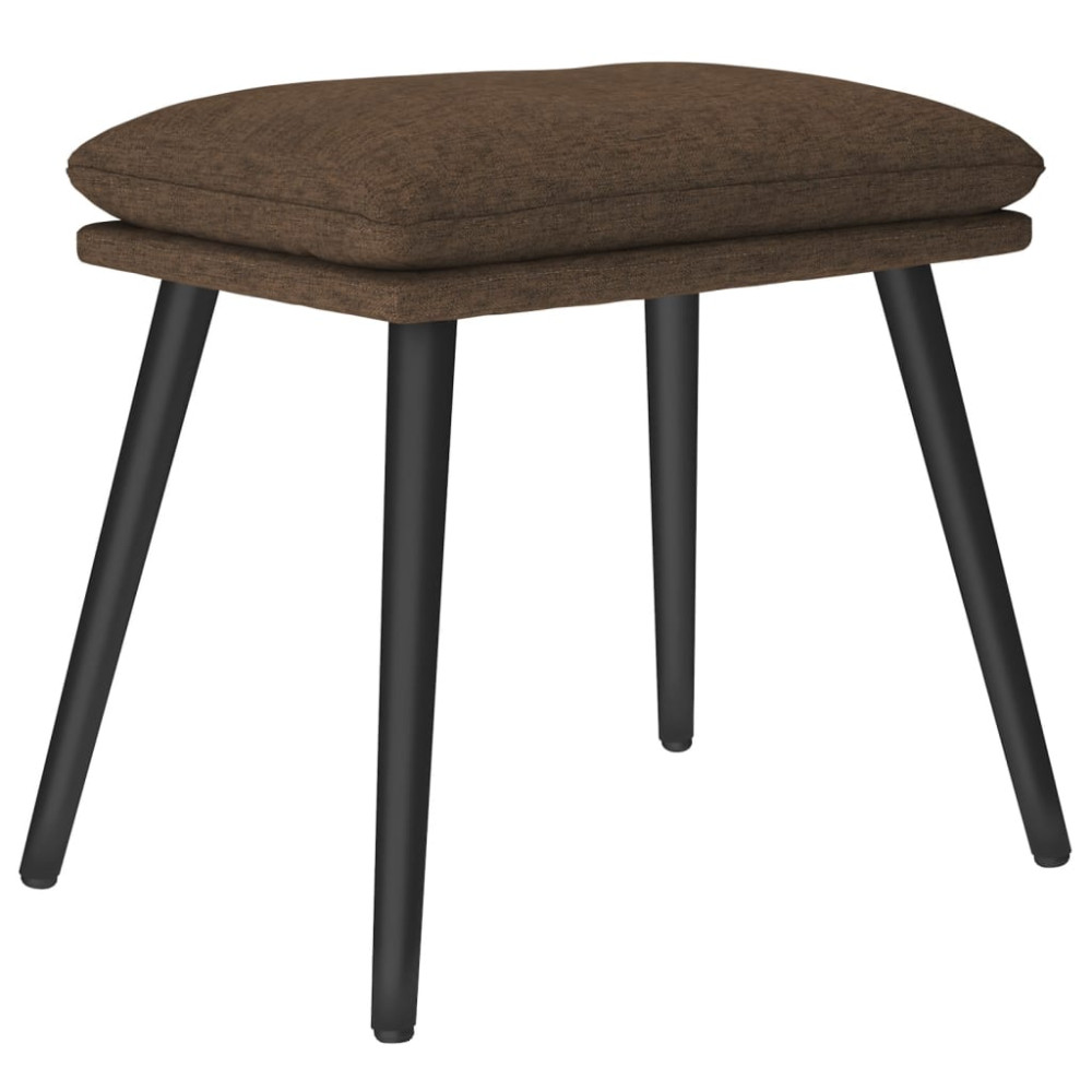 Produktbild för Fotpall brun 45x29,5x35 cm tyg