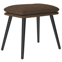 Produktbild för Fotpall brun 45x29,5x35 cm tyg