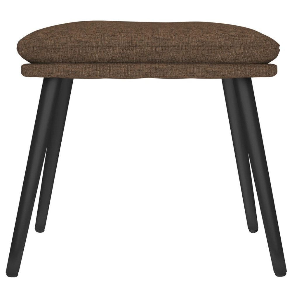 Produktbild för Fotpall brun 45x29,5x35 cm tyg