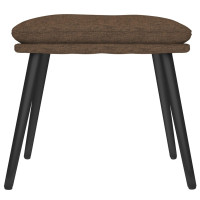 Produktbild för Fotpall brun 45x29,5x35 cm tyg