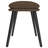 Produktbild för Fotpall brun 45x29,5x35 cm tyg