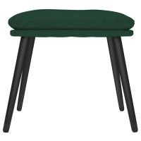 Produktbild för Fotpall mörkgrön 45x29,5x35 cm tyg