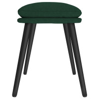 Produktbild för Fotpall mörkgrön 45x29,5x35 cm tyg