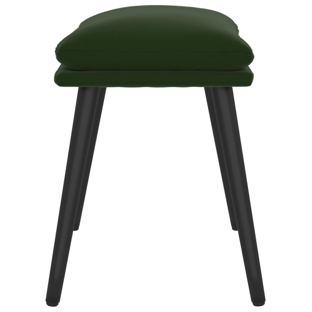 Produktbild för Fotpall mörkgrön 45x29,5x35 cm sammet