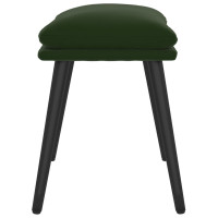Produktbild för Fotpall mörkgrön 45x29,5x35 cm sammet