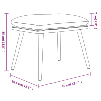 Produktbild för Fotpall mörkgrön 45x29,5x35 cm sammet