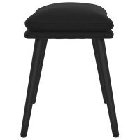 Produktbild för Fotpall svart 45x29,5x35 cm sammet