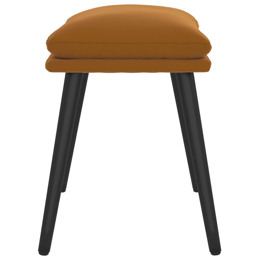 Produktbild för Fotpall brun 45x29,5x35 cm sammet