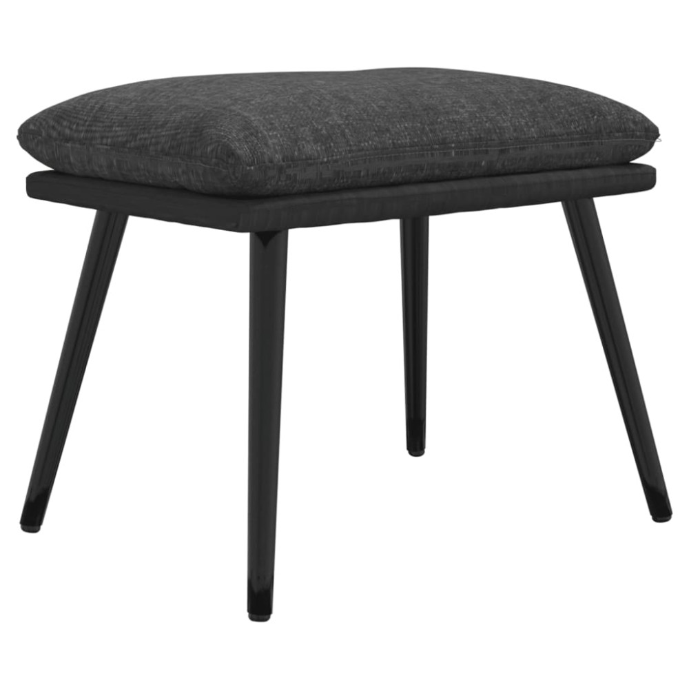 Produktbild för Fotpall mörkgrå 45x29,5x35 cm tyg och konstläder