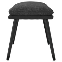 Produktbild för Fotpall mörkgrå 45x29,5x35 cm tyg och konstläder