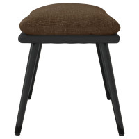 Produktbild för Fotpall brun 45x29,5x35 cm tyg och konstläder
