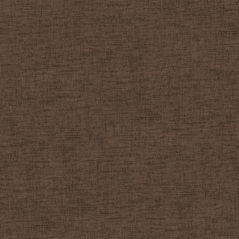 Produktbild för Fotpall brun 60x60x36 cm tyg och konstläder