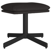 Produktbild för Fotpall svart 60x60x36 cm konstläder