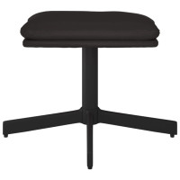 Produktbild för Fotpall svart 60x60x36 cm konstläder