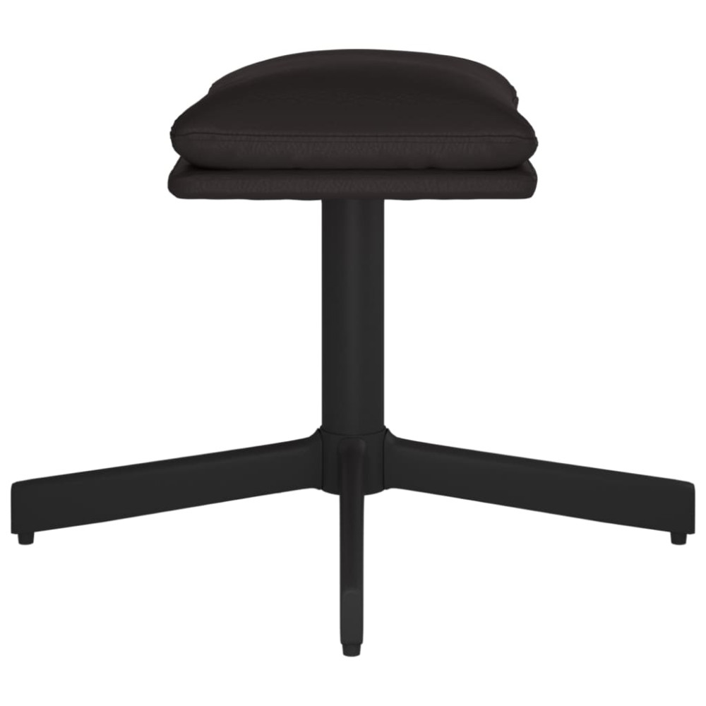 Produktbild för Fotpall svart 60x60x36 cm konstläder