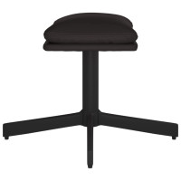 Produktbild för Fotpall svart 60x60x36 cm konstläder