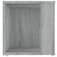 Produktbild för Sidobord grå sonoma 33x33x34,5 cm konstruerat trä