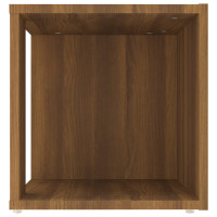 Produktbild för Sidobord brun ek 33x33x34,5 cm konstruerat trä