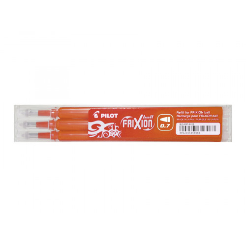 Pilot Pen Refill Pilot Frixion Medium 0.7mm orange (3 stk.)