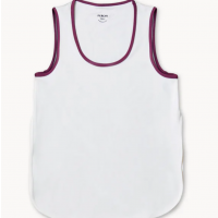 Produktbild för PEACHY Side Slit Tank Top White Women