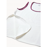 Produktbild för PEACHY Side Slit Tank Top White Women