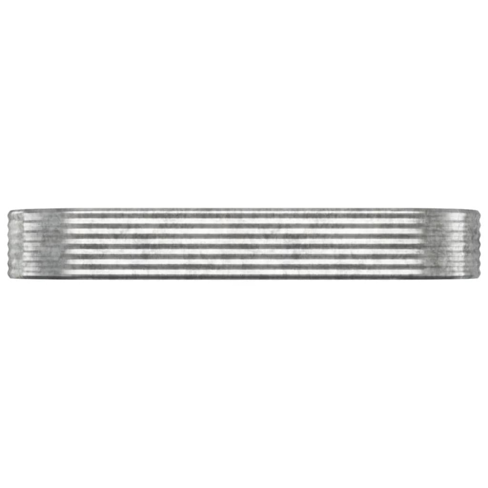 Produktbild för Odlingslåda galvaniserat stål 249x100x36 cm silver