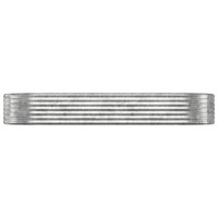 Produktbild för Odlingslåda galvaniserat stål 249x100x36 cm silver
