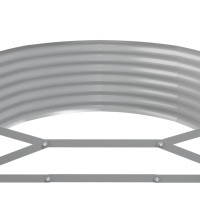Produktbild för Odlingslåda galvaniserat stål 249x100x36 cm silver