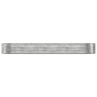 Produktbild för Odlingslåda galvaniserat stål 322x100x36 cm silver