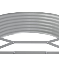 Produktbild för Odlingslåda galvaniserat stål 396x100x36 cm antracit