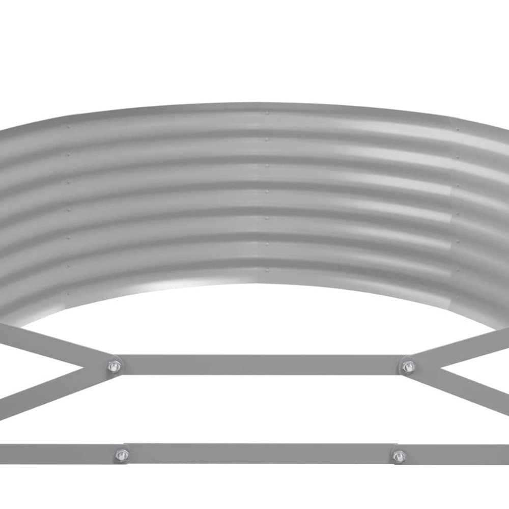 Produktbild för Odlingslåda galvaniserat stål 507x100x36 cm antracit