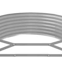 Produktbild för Odlingslåda galvaniserat stål 507x100x36 cm antracit
