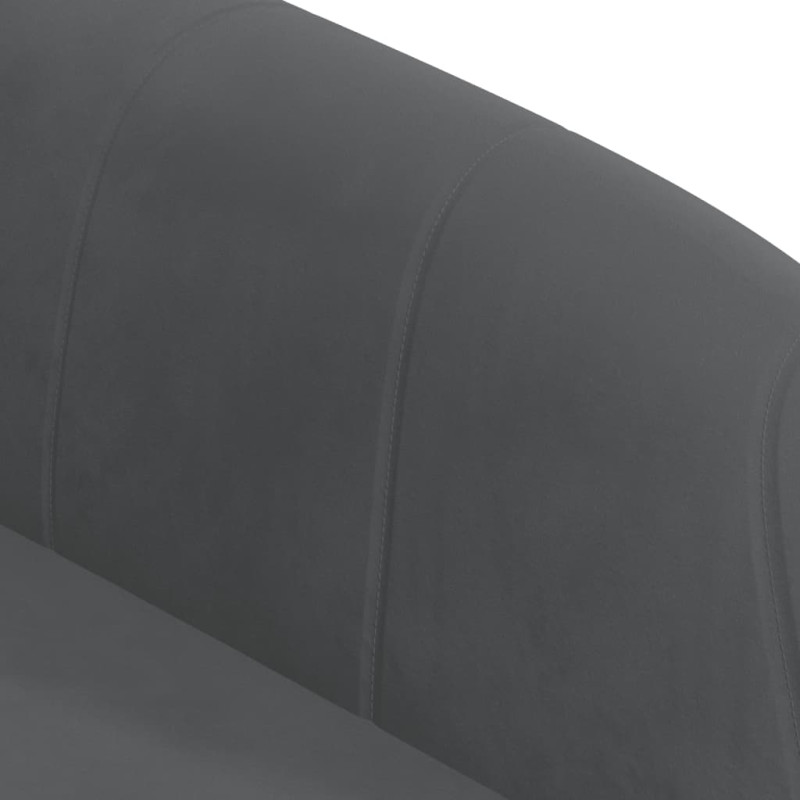 Produktbild för Barstol mörkgrå sammet