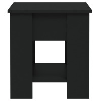 Produktbild för Soffbord svart 101x49x52 cm konstruerat trä