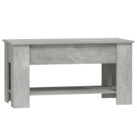 Produktbild för Soffbord betonggrå 101x49x52 cm konstruerat trä