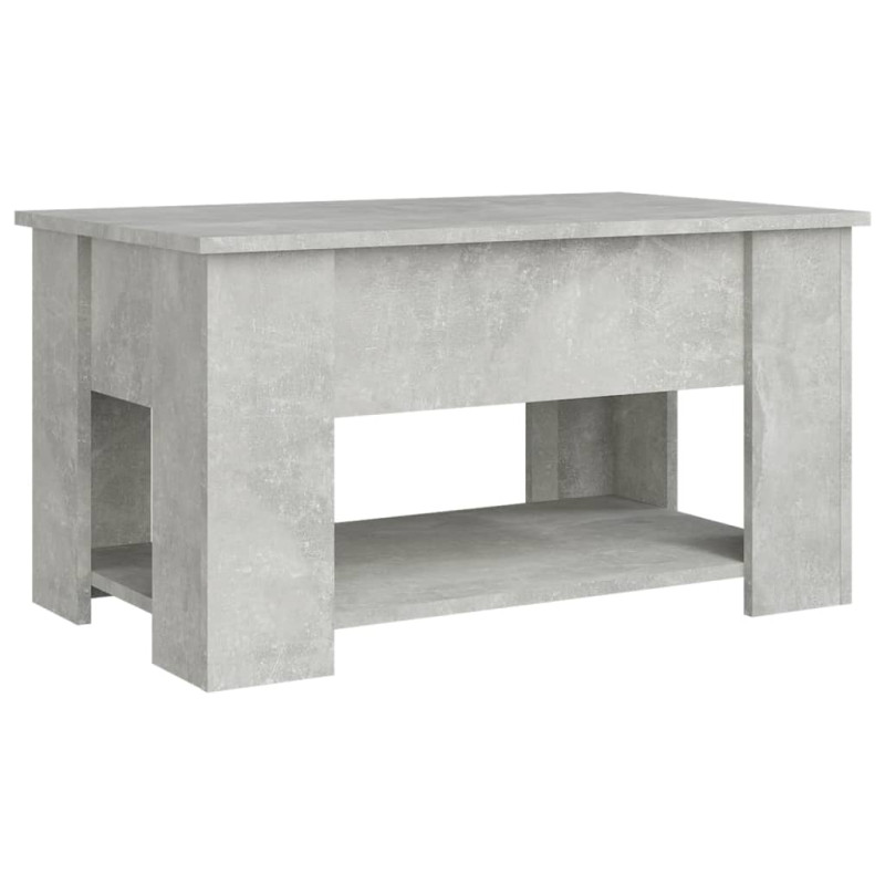 Produktbild för Soffbord betonggrå 79x49x41 cm konstruerat trä