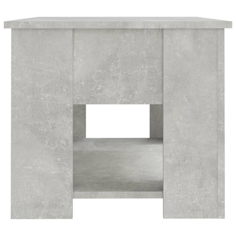 Produktbild för Soffbord betonggrå 79x49x41 cm konstruerat trä