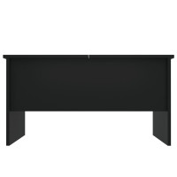 Produktbild för Soffbord svart 80x50x42,5 cm konstruerat trä