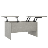 Produktbild för Soffbord betonggrå 80x50x42,5 cm konstruerat trä