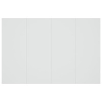 Produktbild för Sänggavel vit 120x1,5x80 cm konstruerat trä