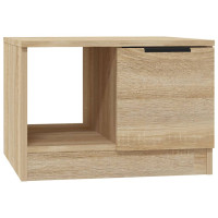 Produktbild för Soffbord sonoma-ek 50x50x36 cm konstruerat trä