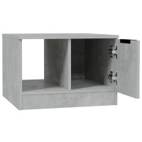 Produktbild för Soffbord betonggrå 50x50x36 cm konstruerat trä