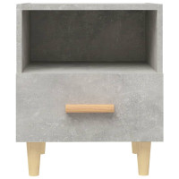 Produktbild för Sängbord 2 st betonggrå 40x35x47 cm